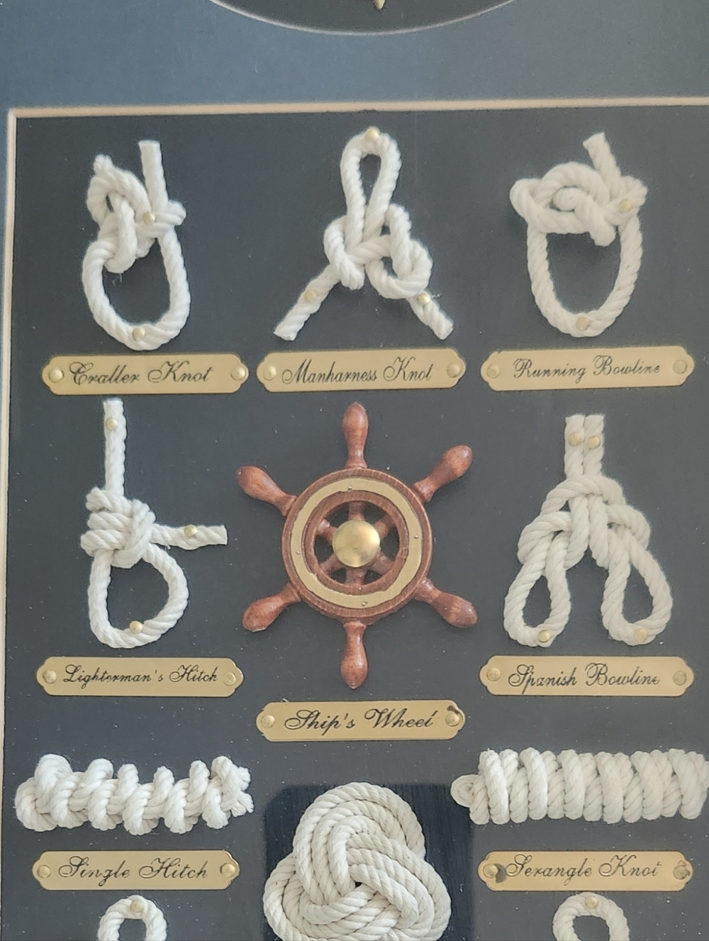 Knotboard Clock Nautical Rope Knot Wall Art Vintage Style Sailing Navy Sailor - Picture 6 of 13